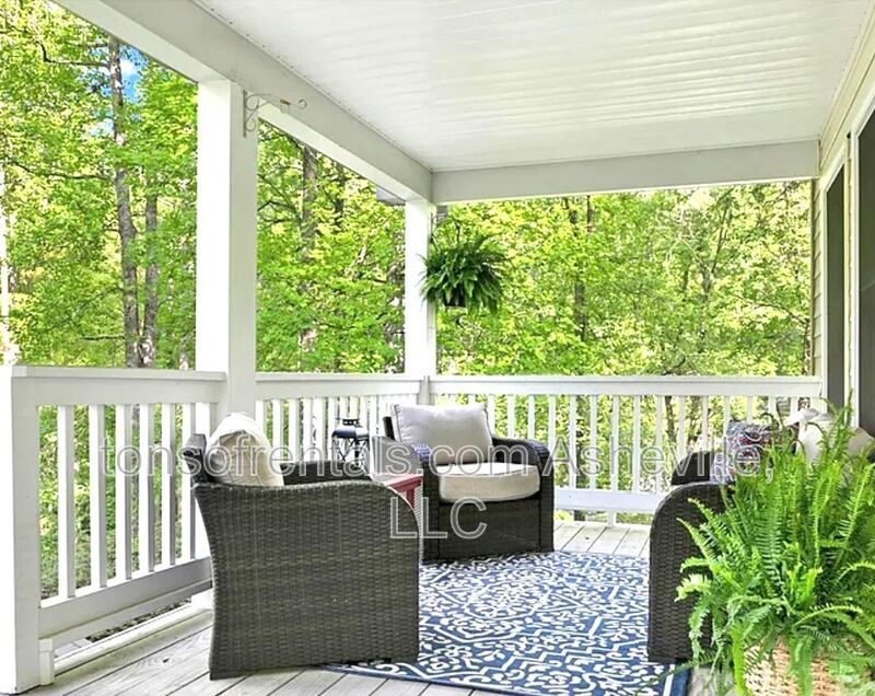 This beautiful freshly painted single-family home in Pisgah Forest, NC offers 3 bedrooms, 2.5 bathrooms, and multiple living spaces including a bonus room and a gas fireplace. property image