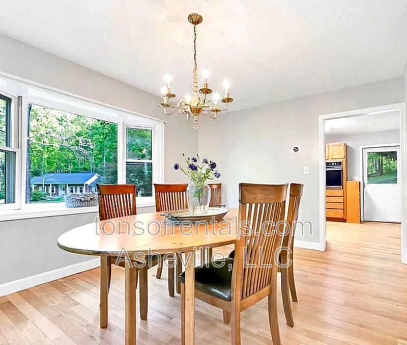 This beautiful freshly painted single-family home in Pisgah Forest, NC offers 3 bedrooms, 2.5 bathrooms, and multiple living spaces including a bonus room and a gas fireplace. property image